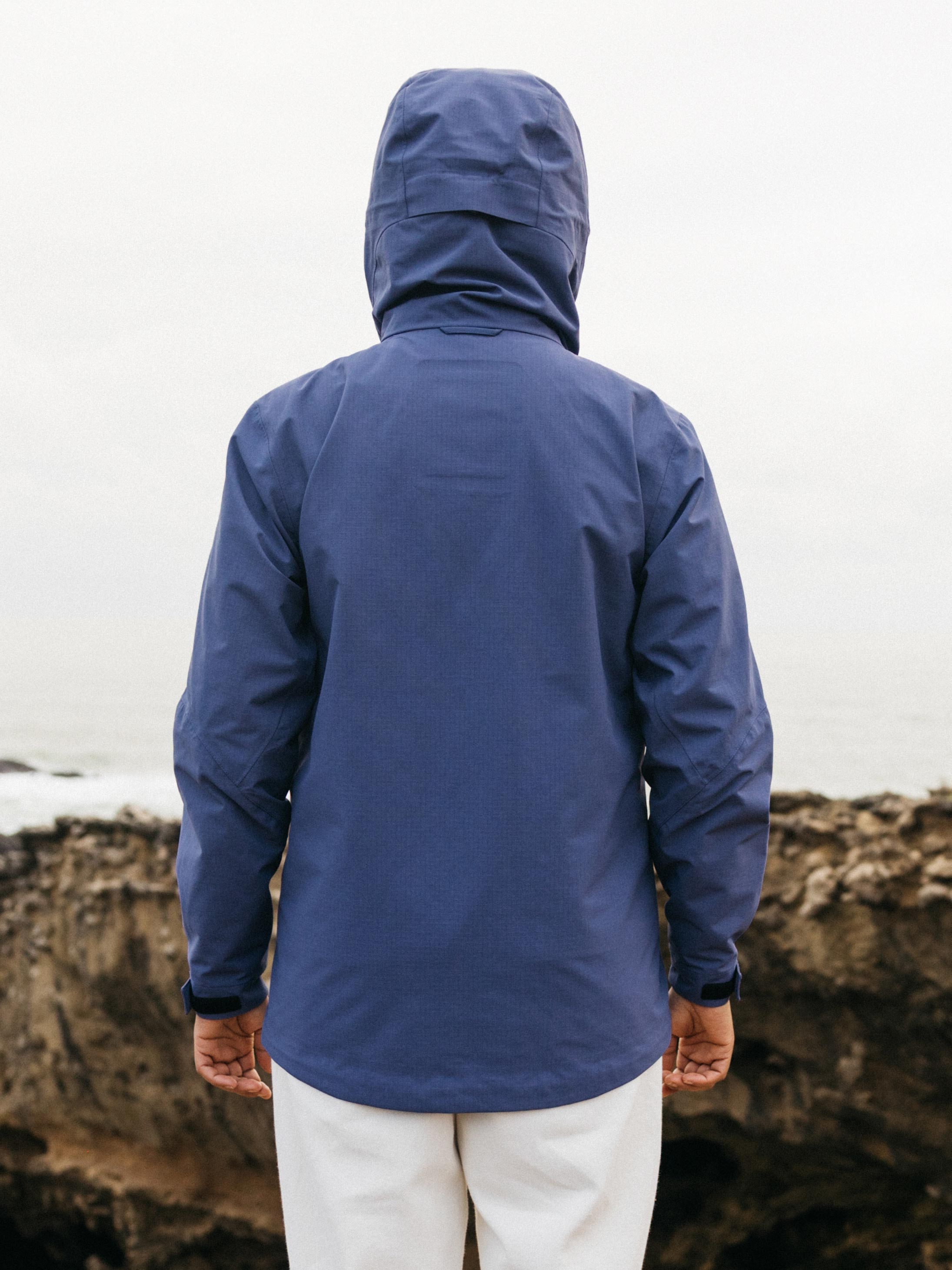 Women Recycled Waterproof Jacket in Navy - Stormbird