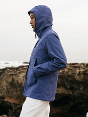 Women Recycled Waterproof Jacket in Navy - Stormbird