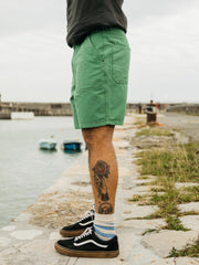 Men Organic Cotton Short in Green - Basset