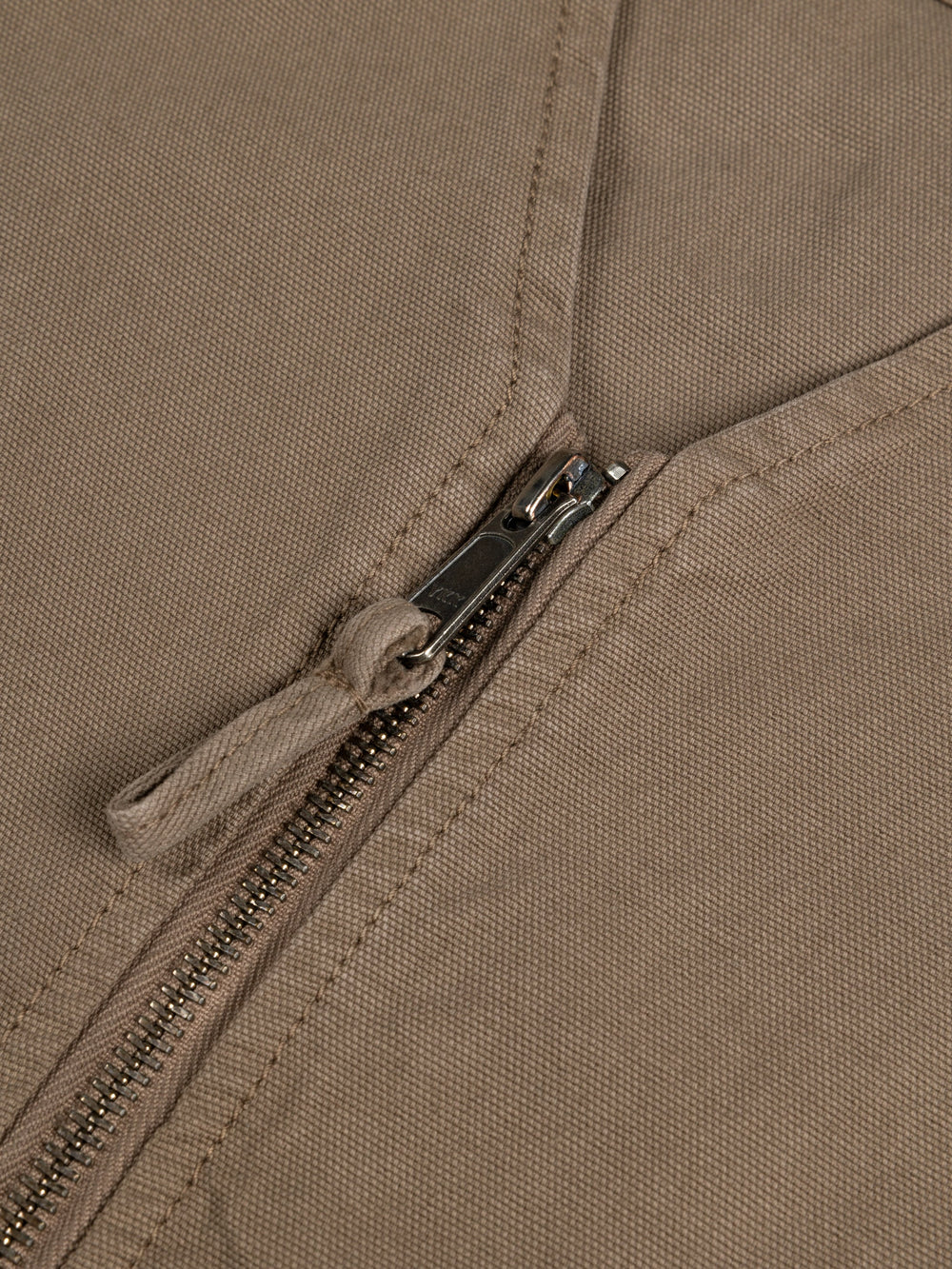 Men Organic Cotton Gilet in Brown - Basset