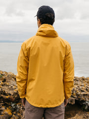 Men Recycled Waterproof Jacket in Orange - Rainbird