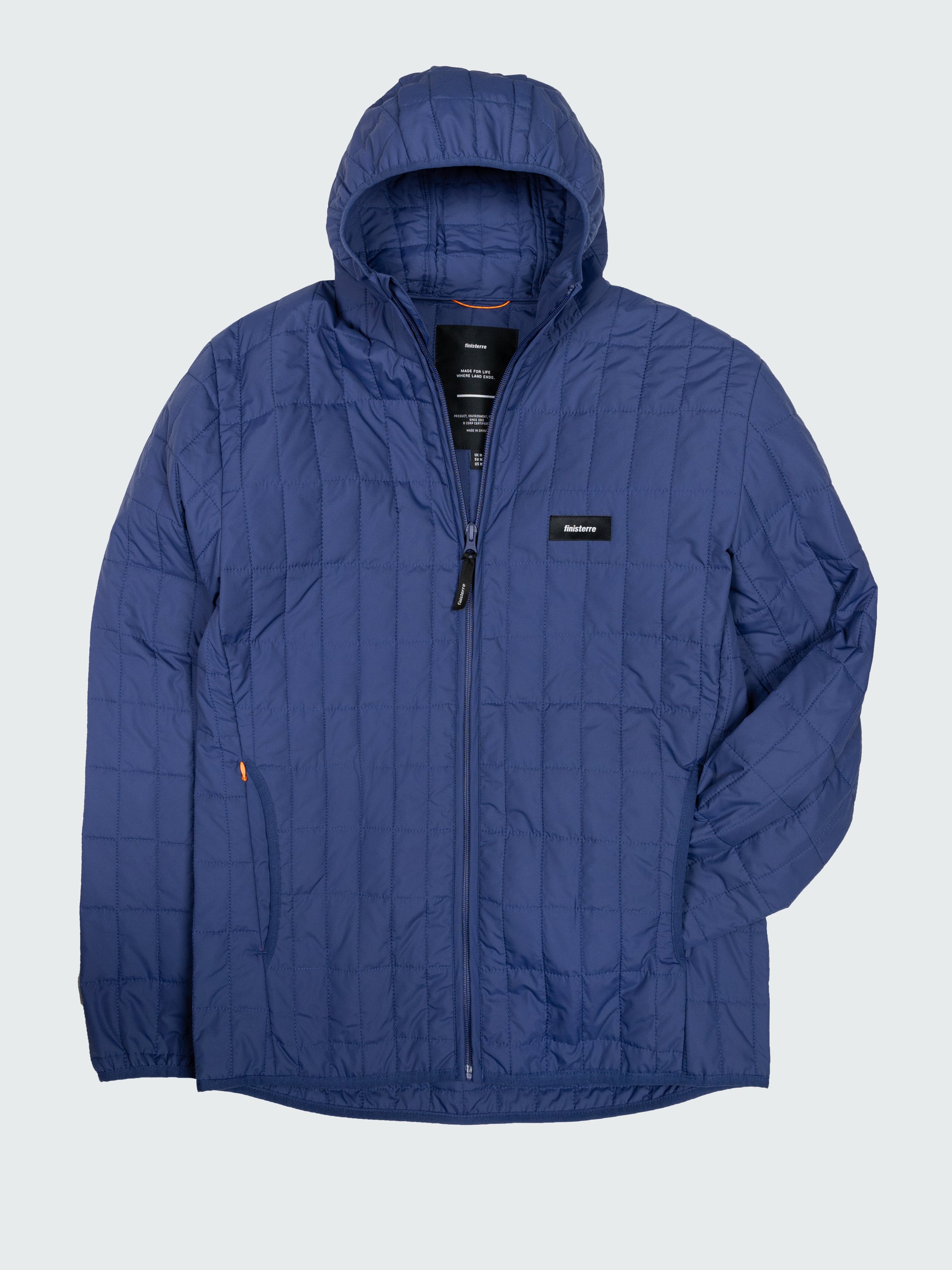 Men Insulated Hooded Jacket in Navy - Firecrest
