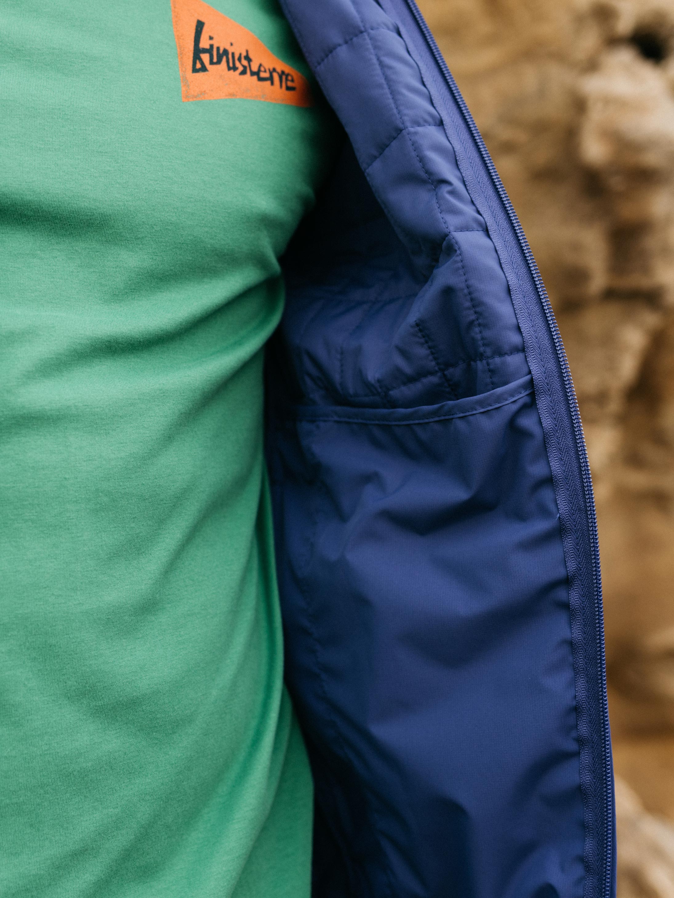 Men Insulated Hooded Jacket in Navy - Firecrest