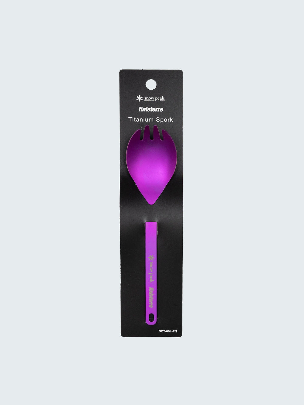 Men/Women Snow Peak + Finisterre Anodised Titanium Spork in Anodised Pink