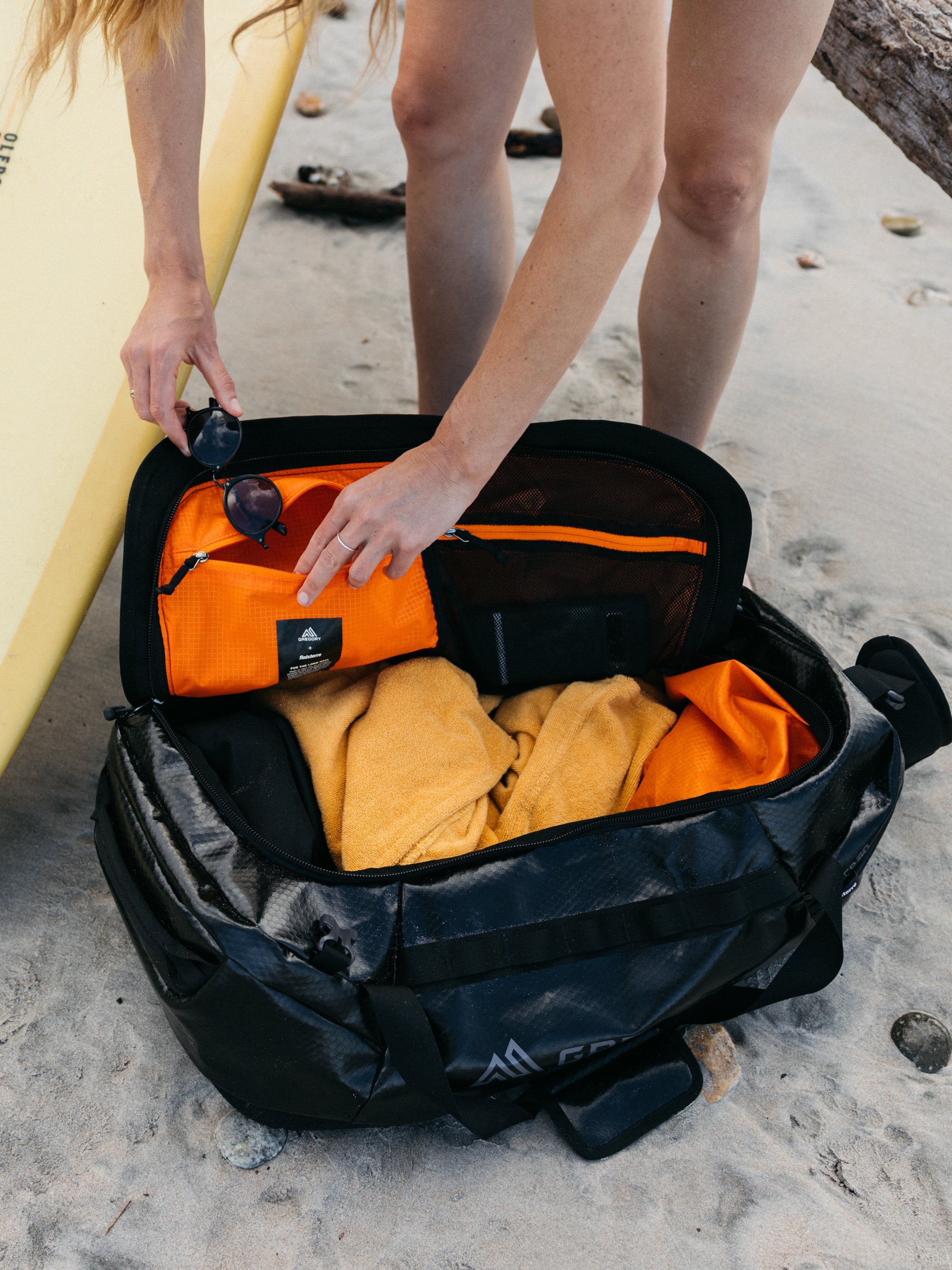 Men/Women Gregory + Finisterre 60L Duffle Bag - Alpaca