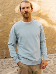 Men Organic Cotton Sweatshirt in Blue - Coho