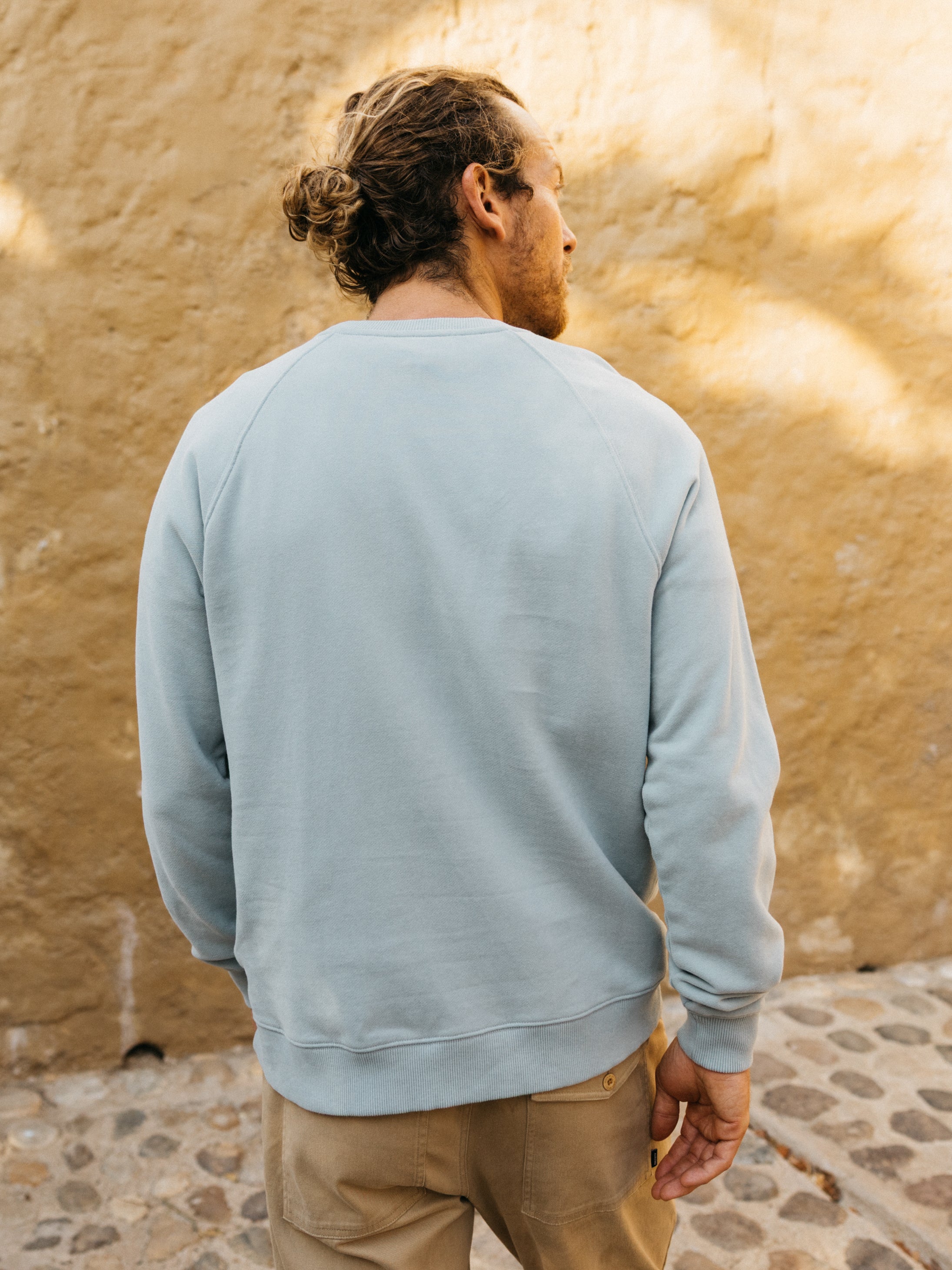 Men Organic Cotton Sweatshirt in Blue - Coho