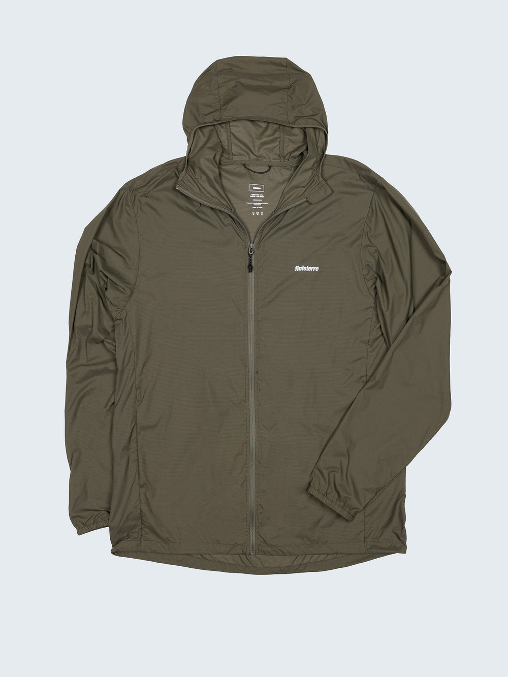 Men Recycled Windcheater Jacket in Olive - Forecast