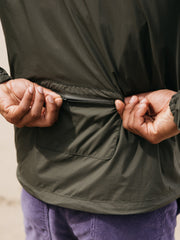 Men Recycled Windcheater Jacket in Olive - Forecast