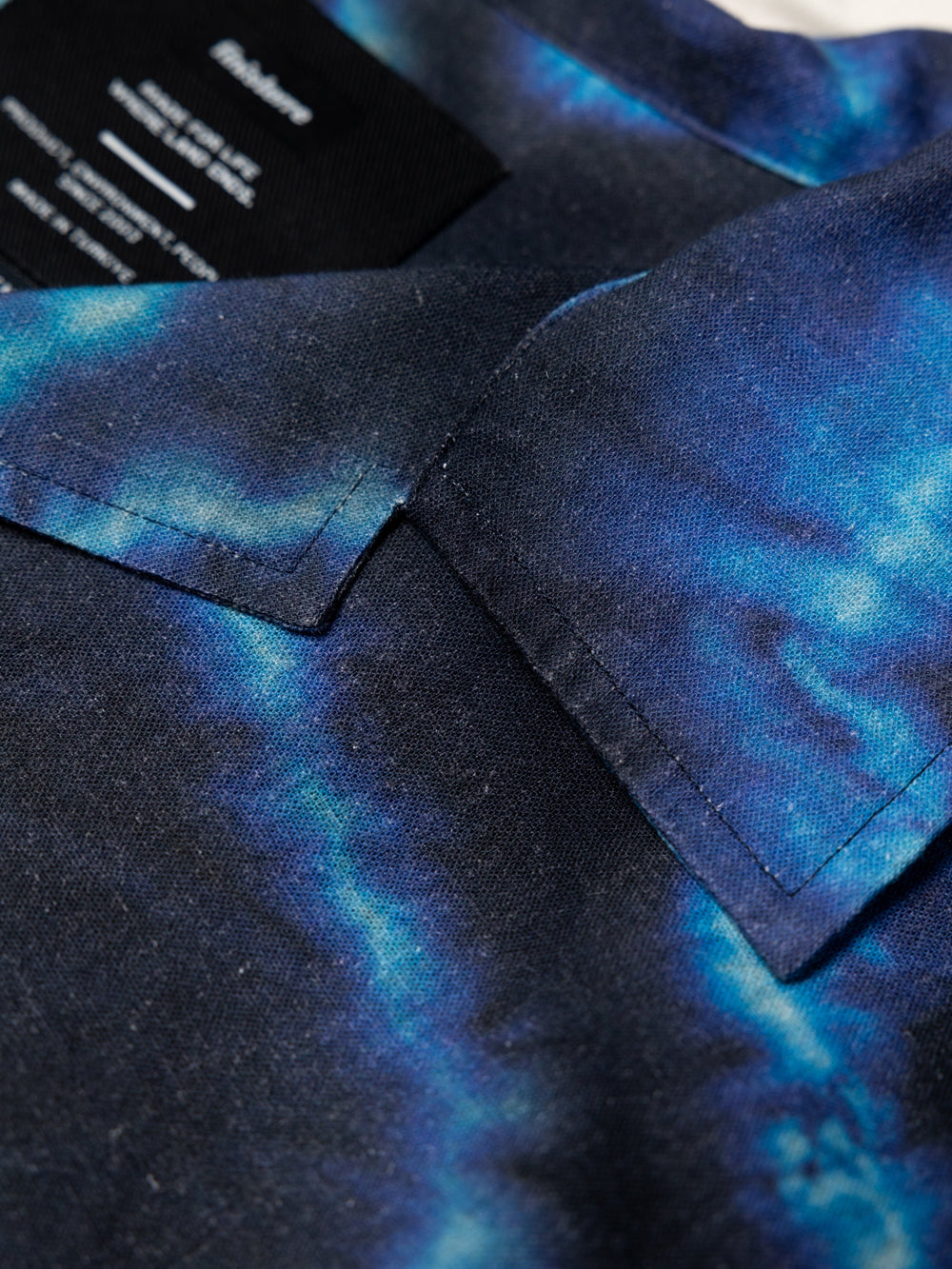 Men Linen Shirt in Shibori Print - Hendra