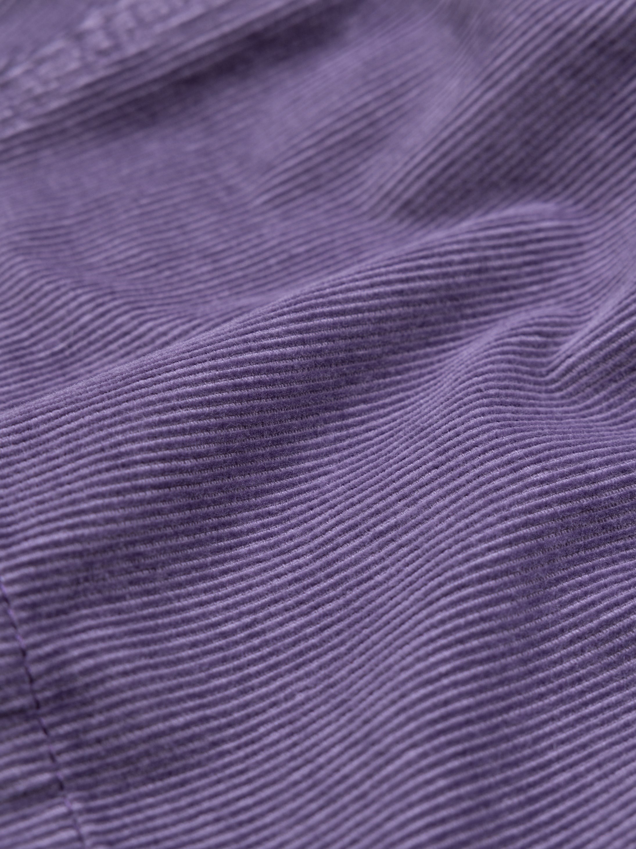 Men Organic Cotton Cord Shirt in Purple - Jetty