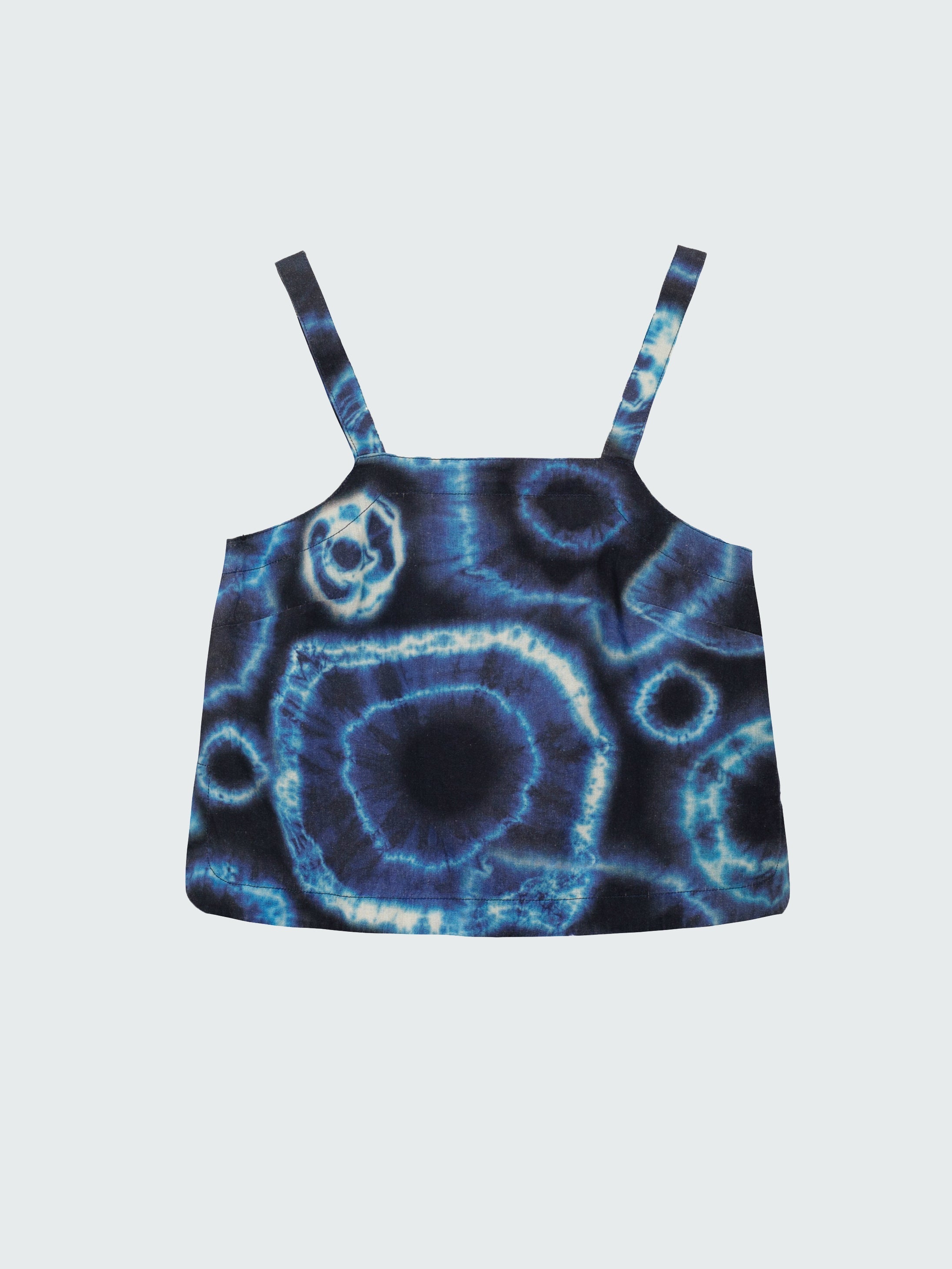 Women Linen Cami Top in Shibori - Morva
