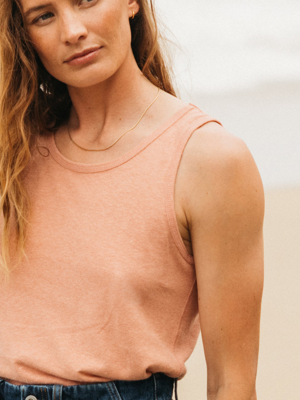 Women Hemp Vest in Clay - Riviera