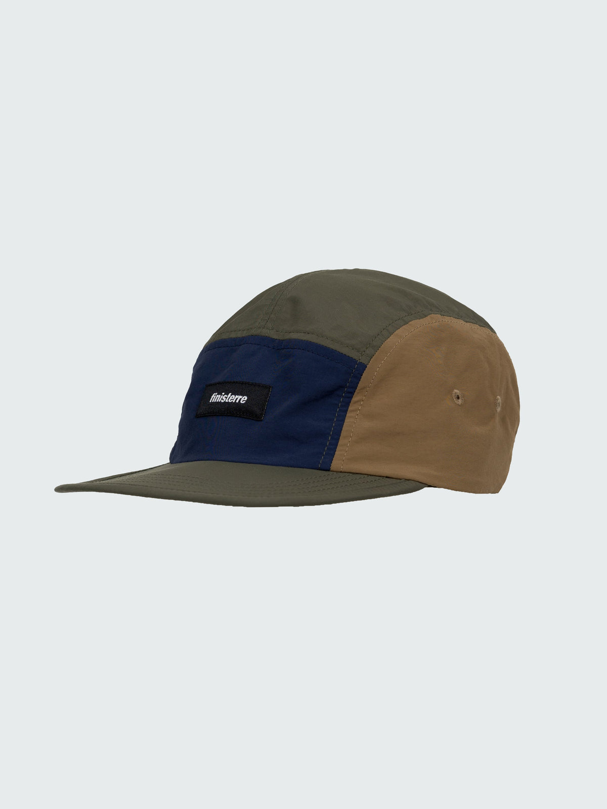 Men/Women Apex 5-Panel Cap in Olive/Blue