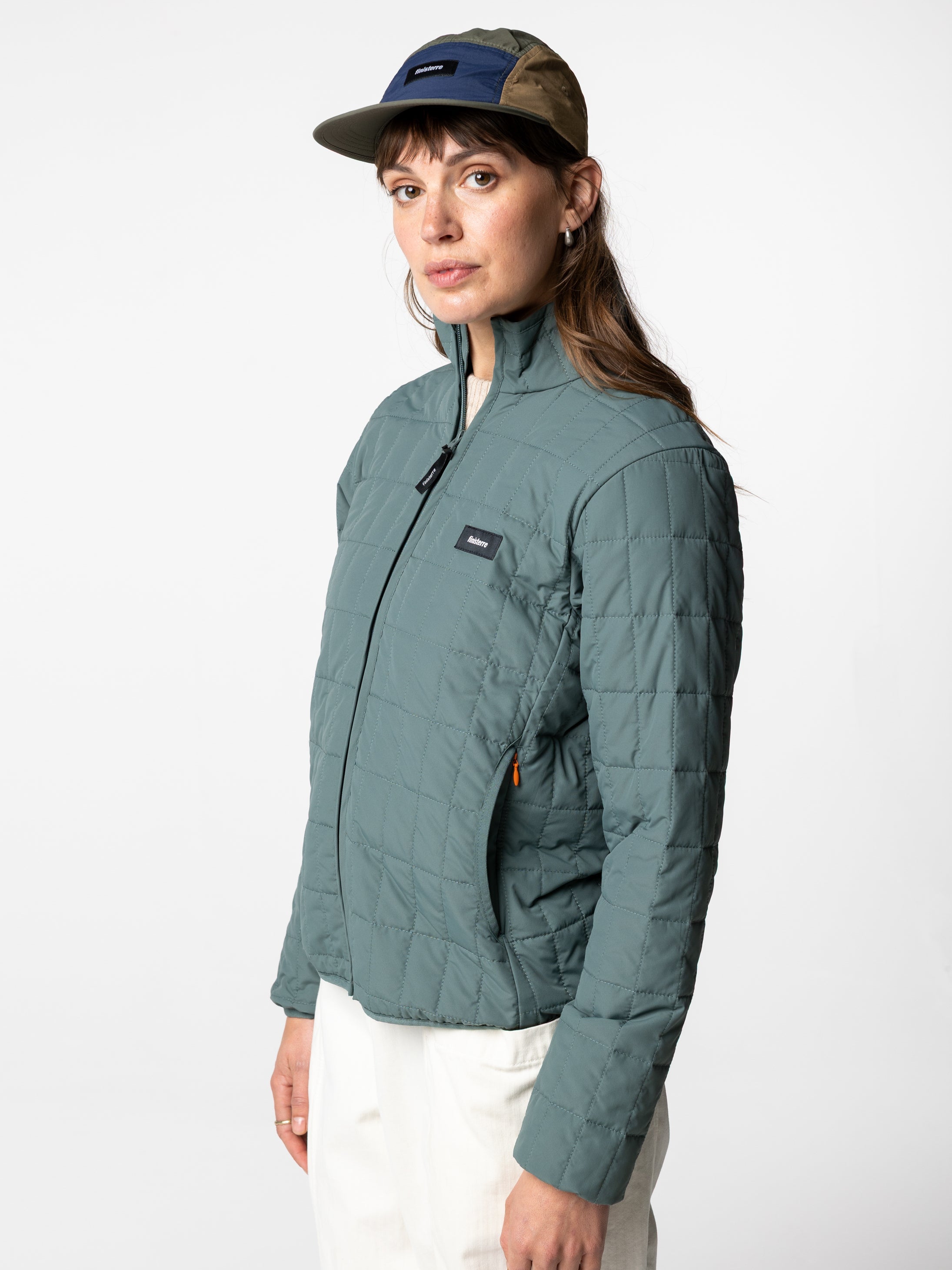 Men/Women Apex 5-Panel Cap in Olive/Blue