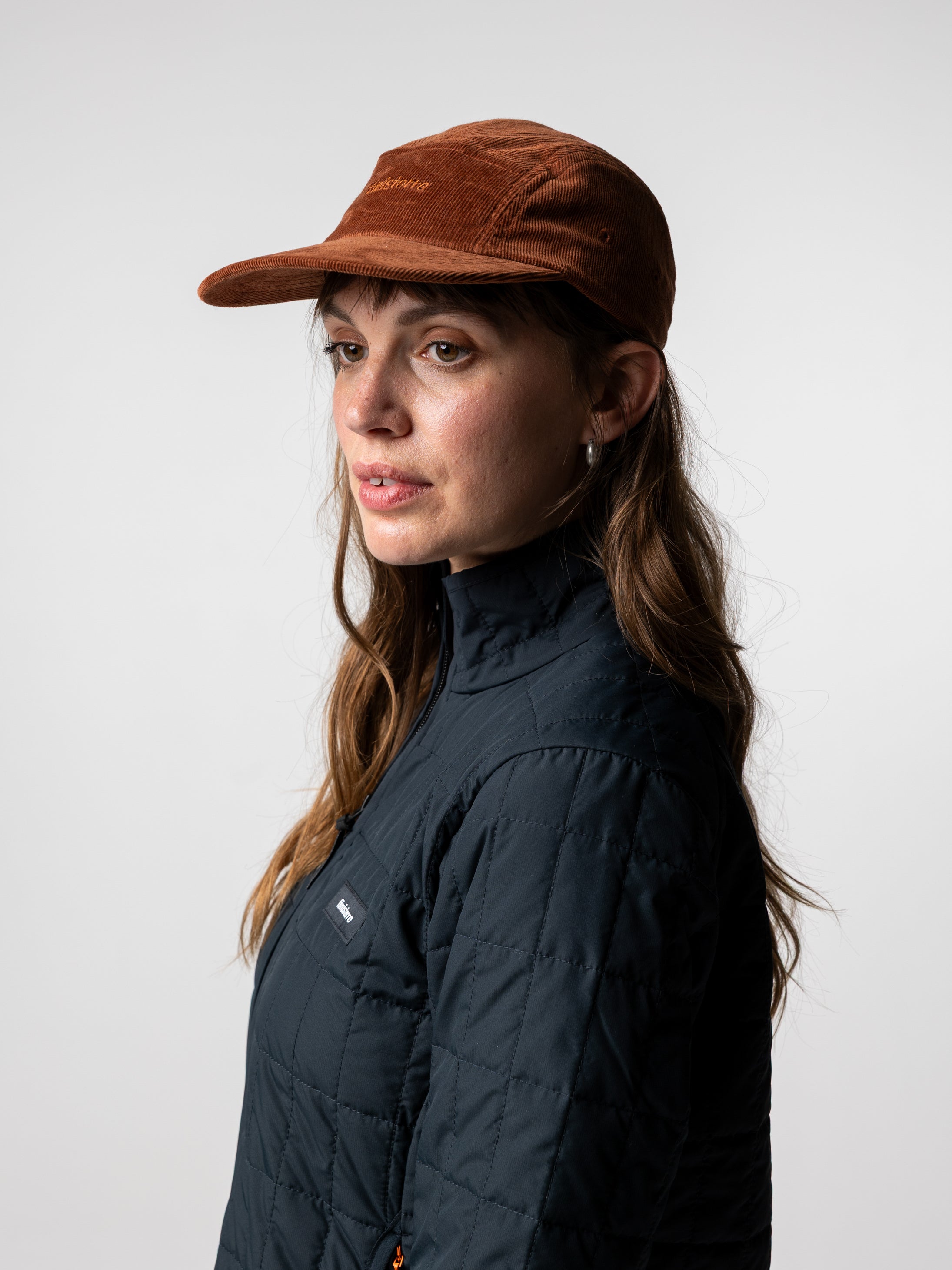 Men/Women Organic Cotton Jetty Cord Cap in Pecan