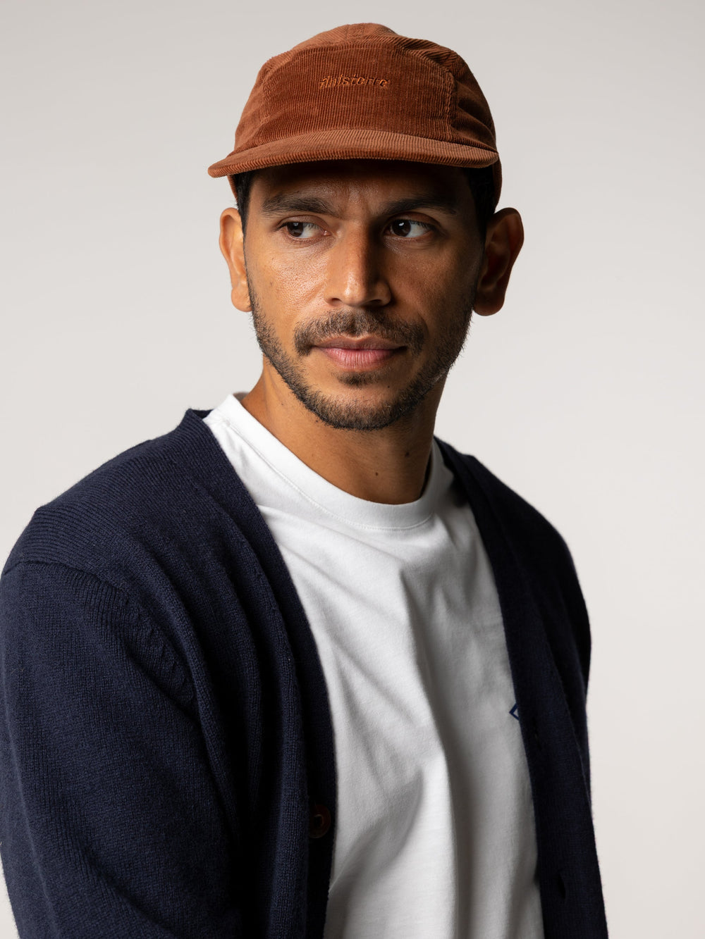 Men/Women Organic Cotton Jetty Cord Cap in Pecan