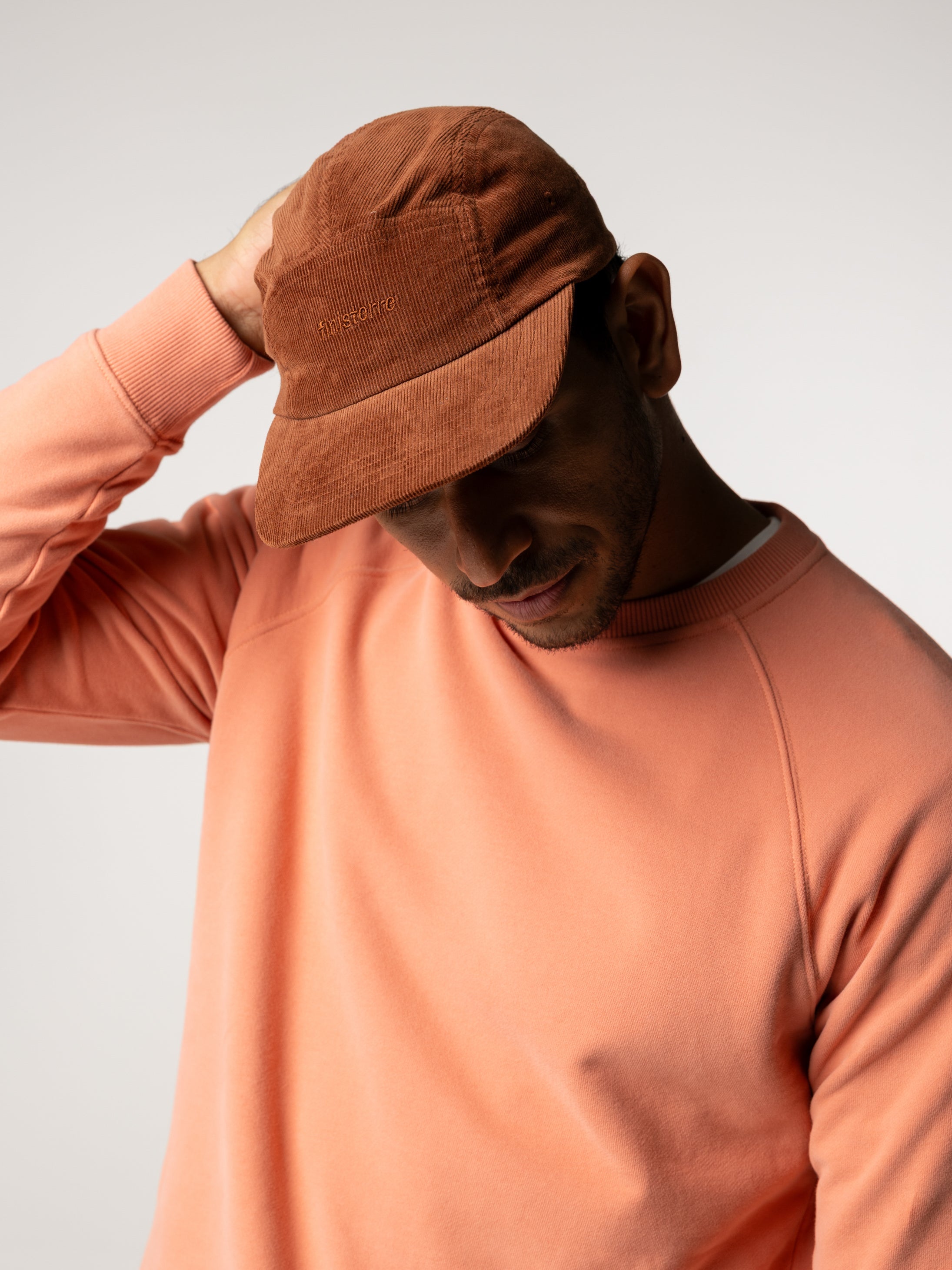 Men/Women Organic Cotton Jetty Cord Cap in Pecan