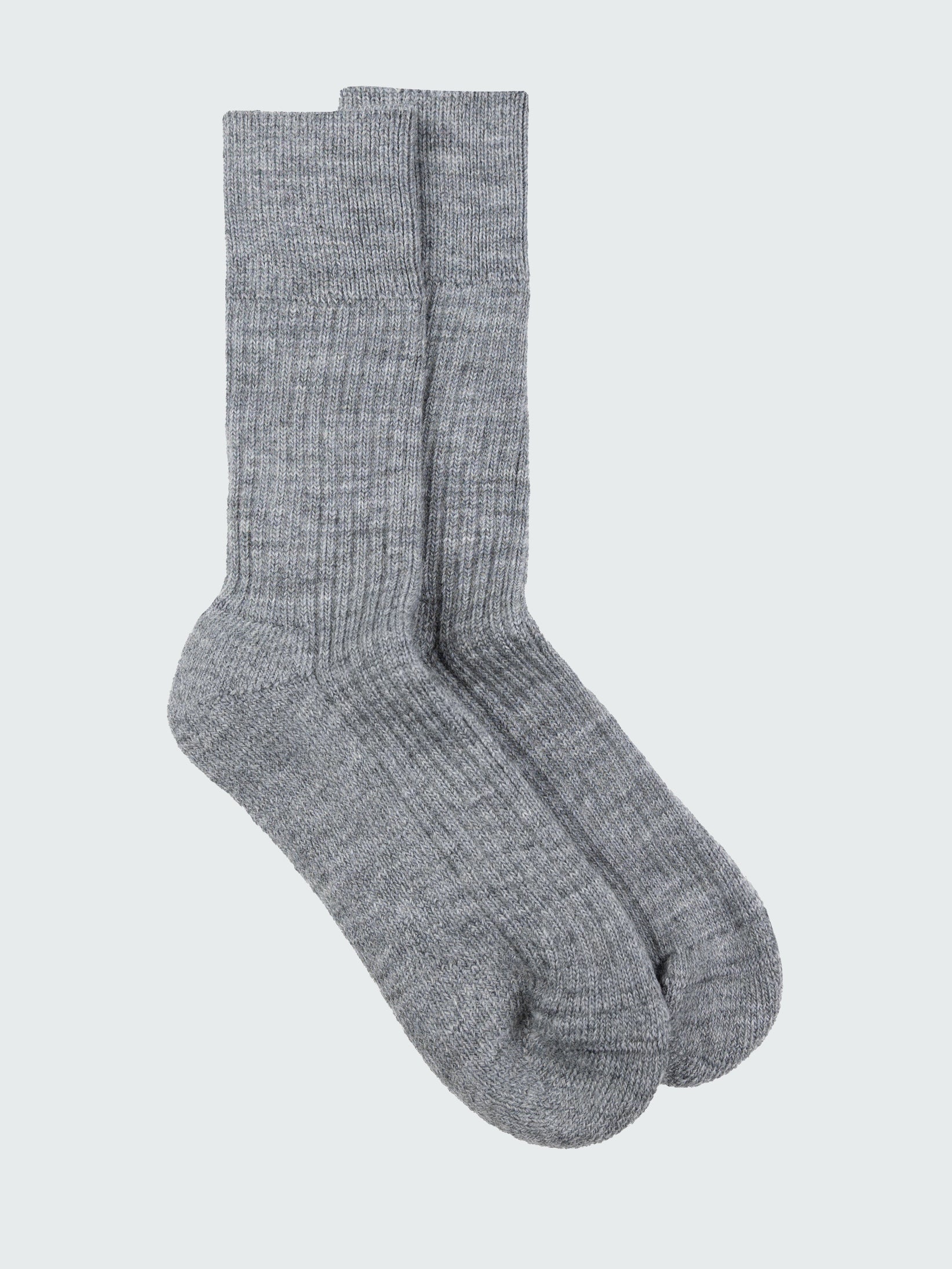 Men/Women Ribbed Sock in Grey