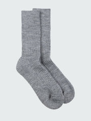 Men/Women Ribbed Sock in Grey