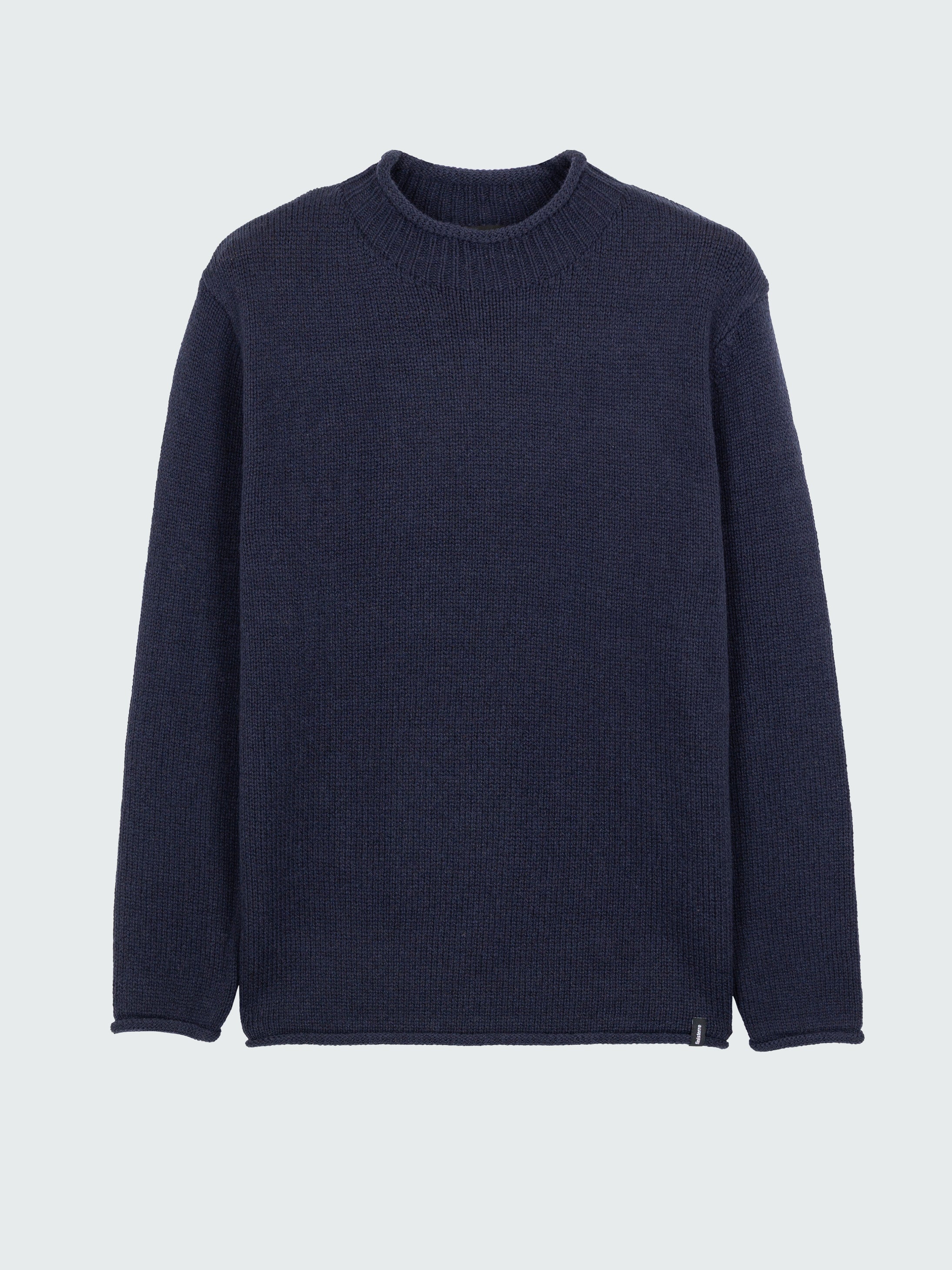 Men Wool Taran Jumper in Navy