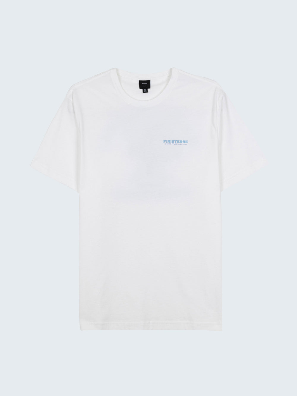 Men Organic Cotton T-Shirt in White - Heat Wavy