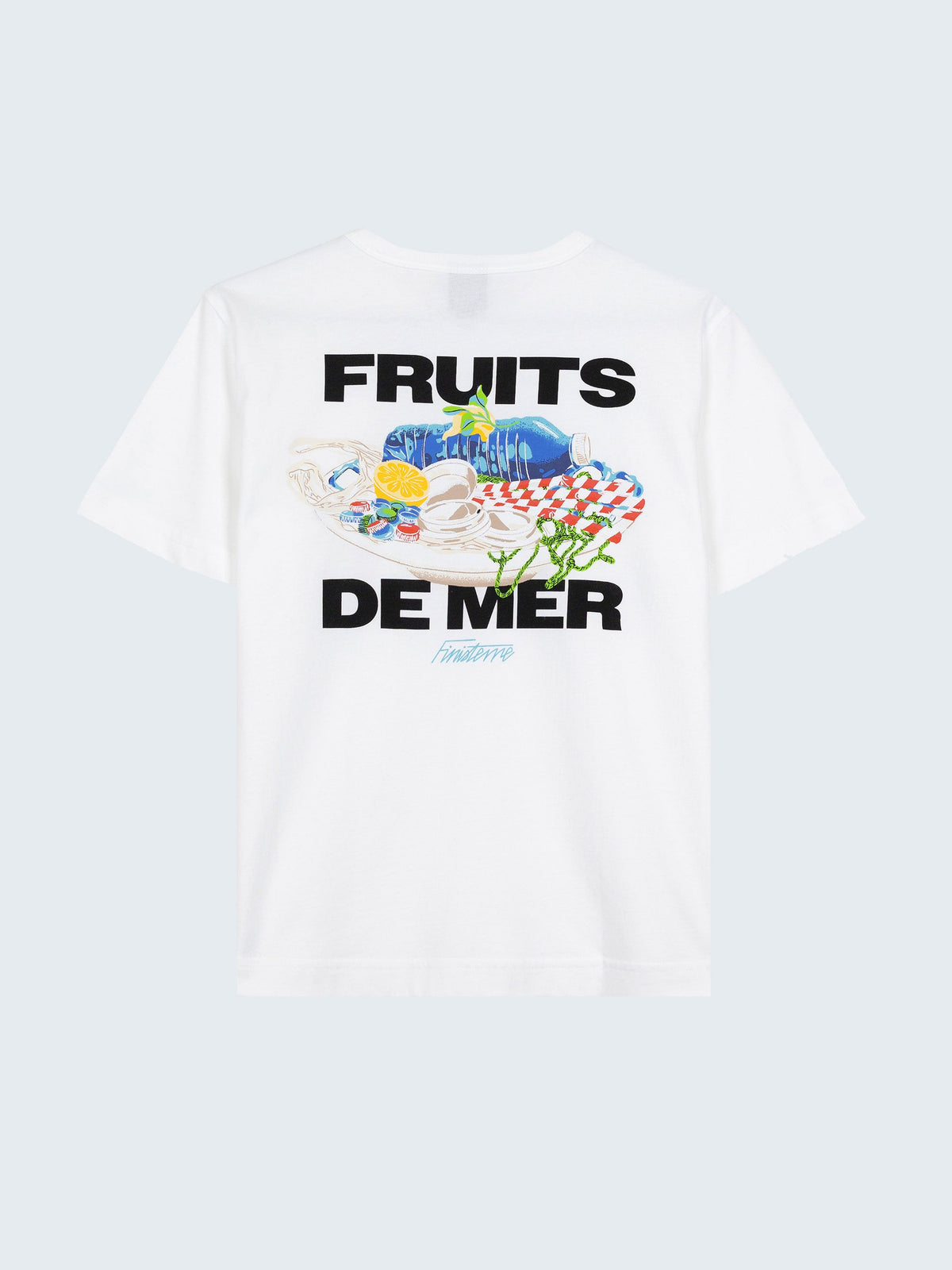 Women Organic Cotton T-Shirt in White - Fruits De Mer