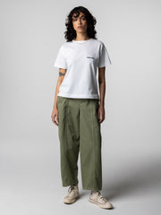 Women Organic Cotton T-Shirt in White - Fruits De Mer