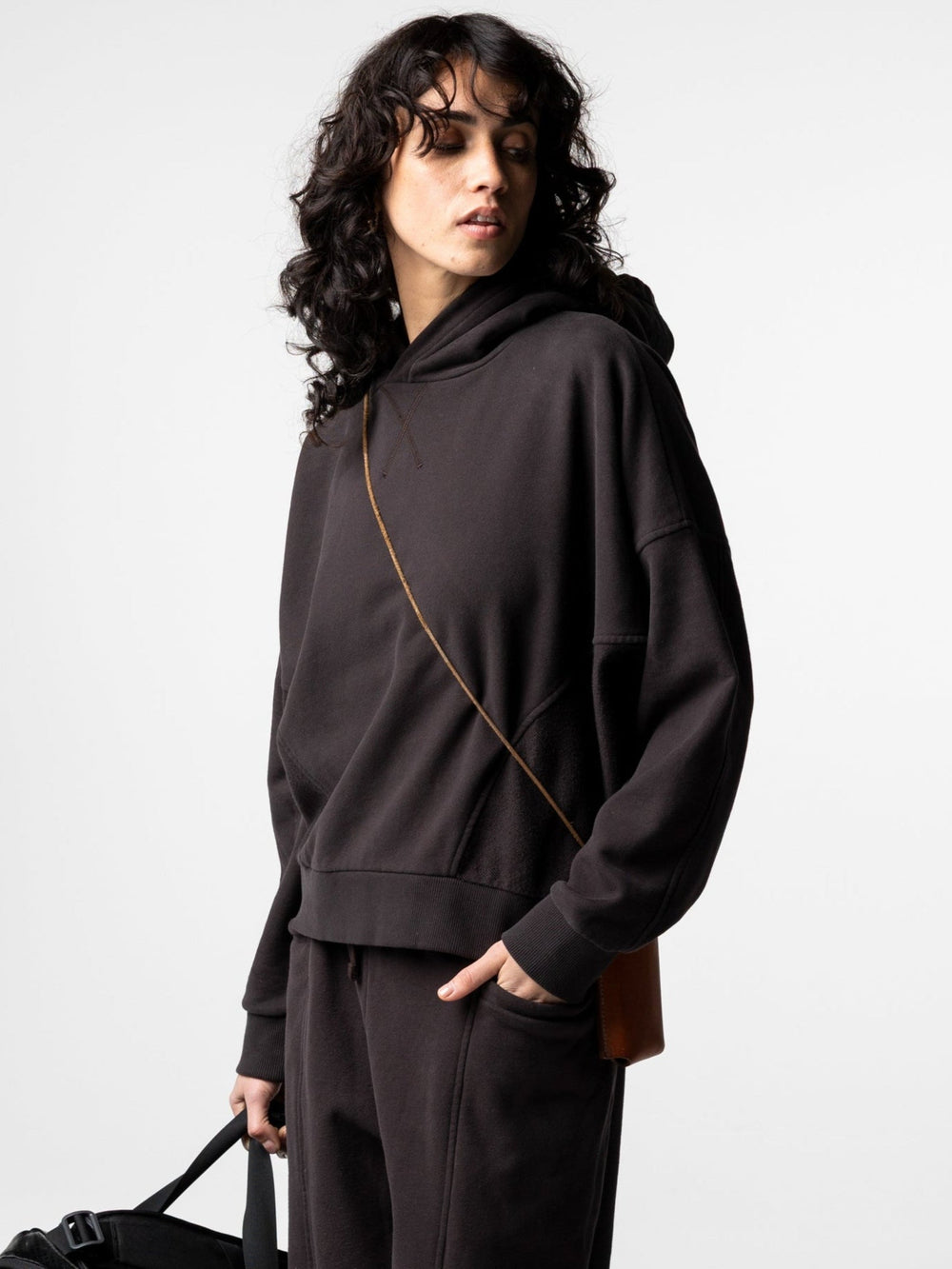Women Awen Hoodie in Burnt Umber