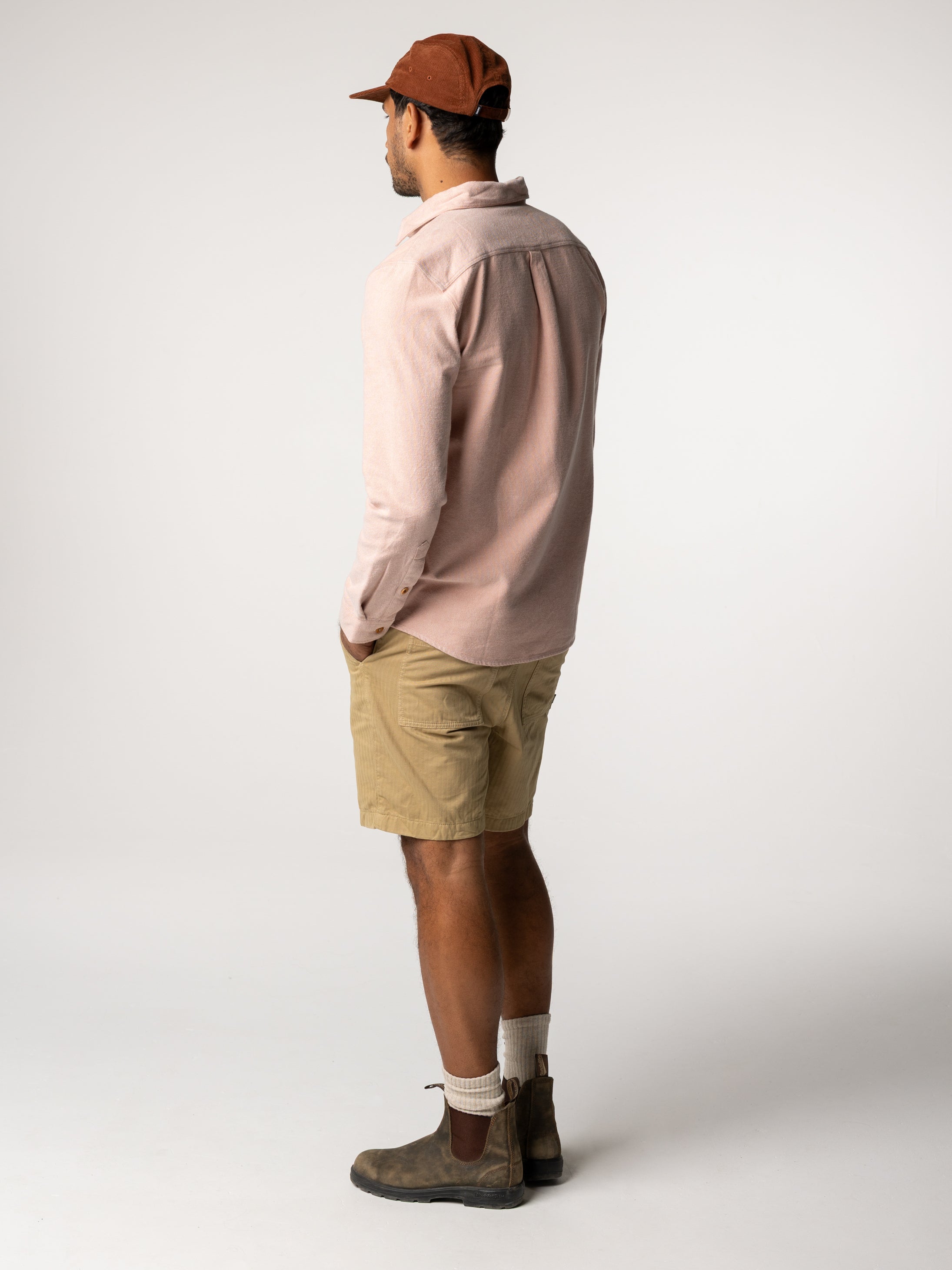 Men Organic Cotton Shirt in Pink - Gylly