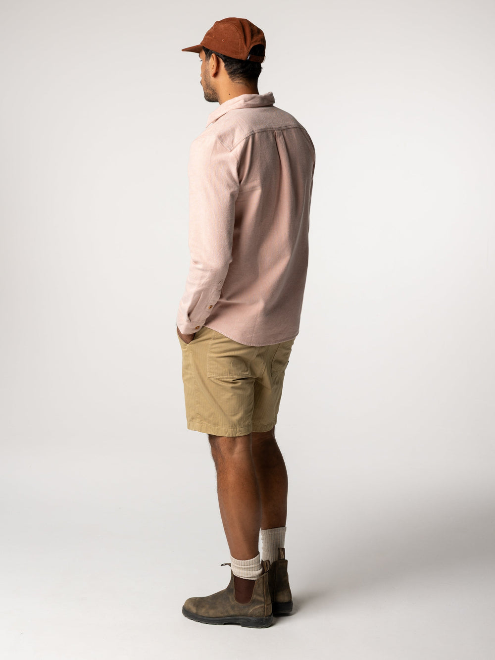 Men Organic Cotton Shirt in Pink - Gylly