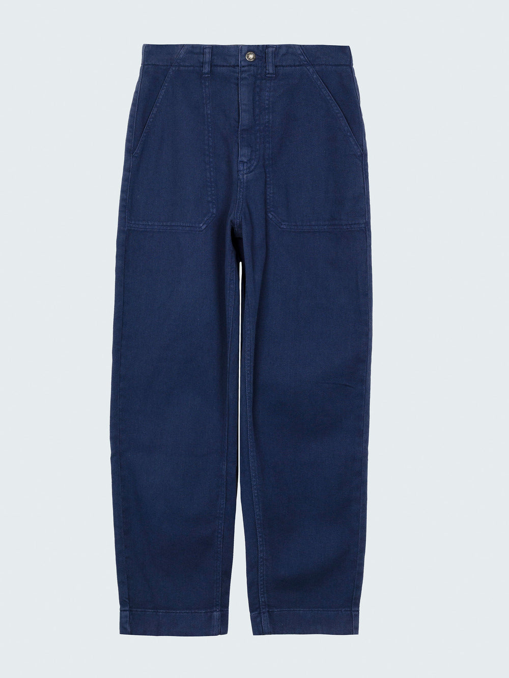 Women Organic Canvas Trouser in Blue - Yarrel
