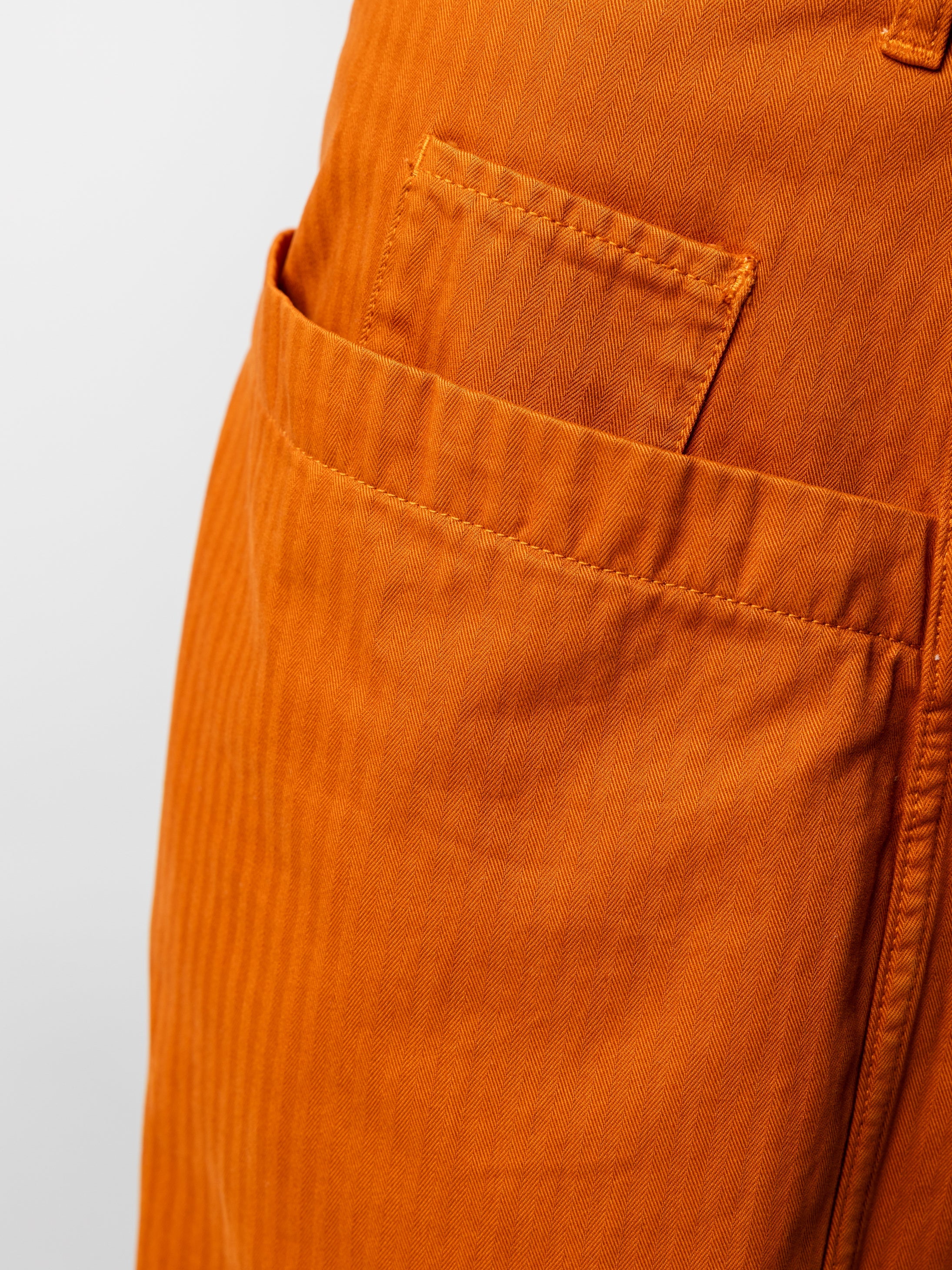Women Organic Cotton Barrel Trouser in Copper - Croft