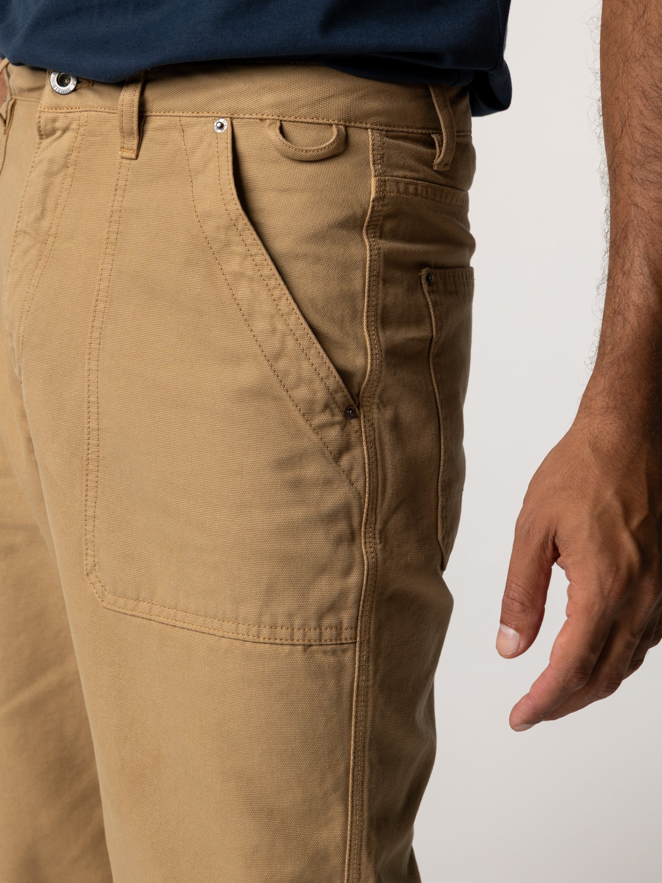 Men Organic Cotton Basset Utility Trouser in Flint