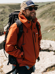 Men Stormbird Waterproof Jacket in Terracotta