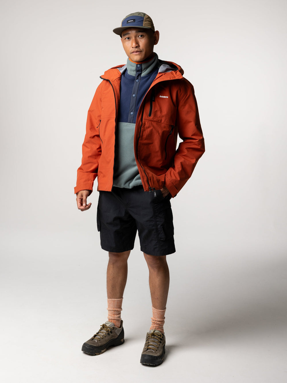 Men Stormbird Waterproof Jacket in Terracotta