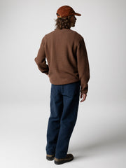 Men Wool Jumper in Brown - Barents
