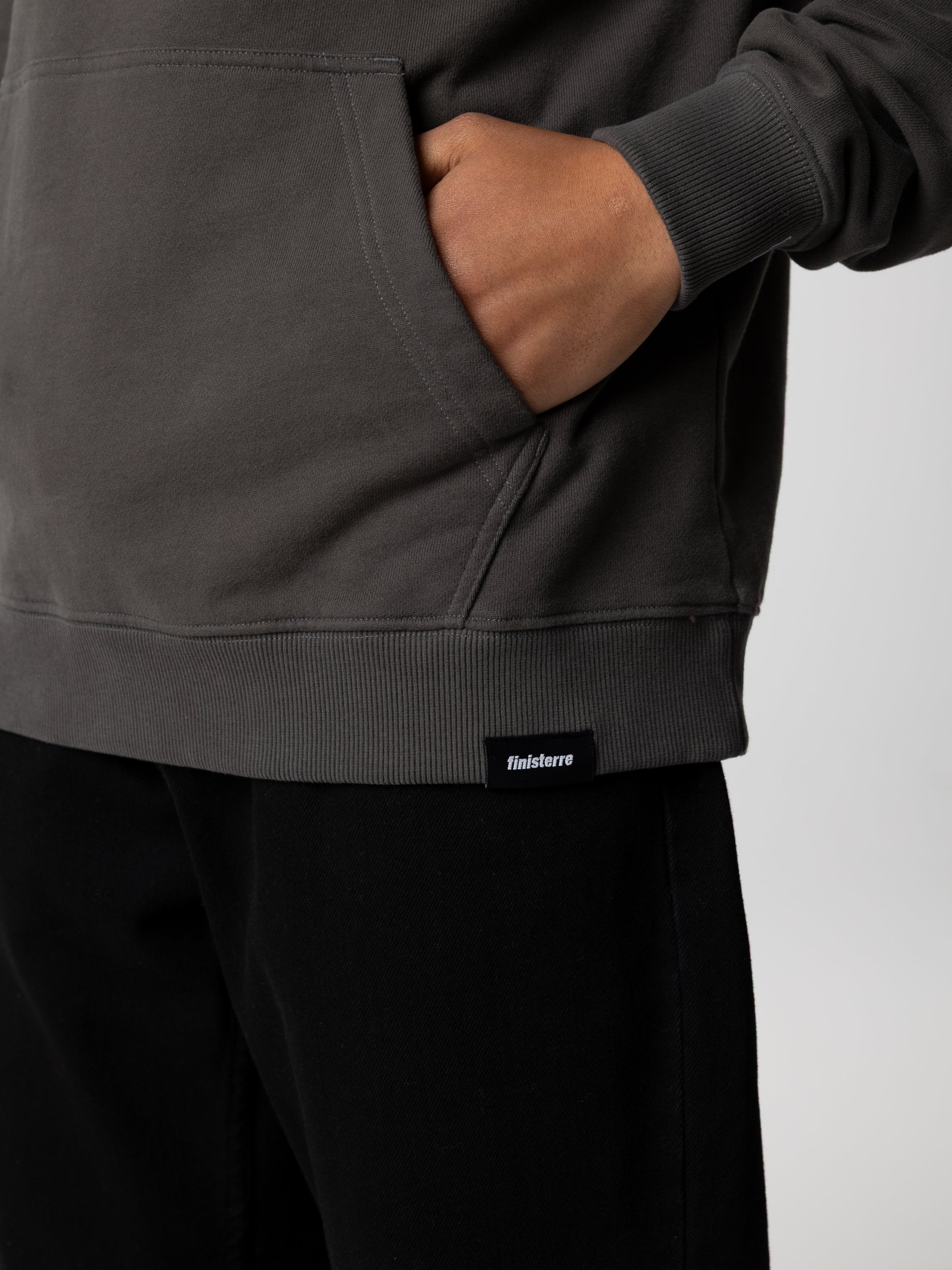 Men Organic Cotton Hoodie in Black - Coho