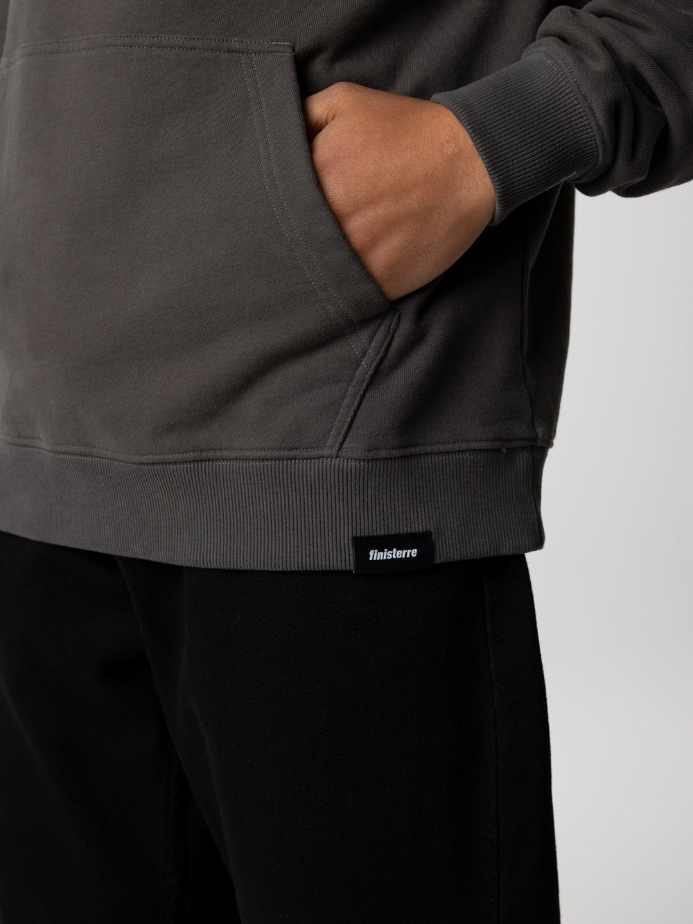 Men Organic Cotton Hoodie in Black - Coho