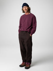 Men Organic Cotton Sweatshirt in Purple - Coho