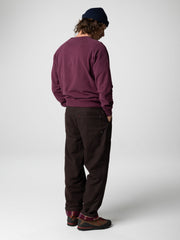 Men Organic Cotton Sweatshirt in Purple - Coho