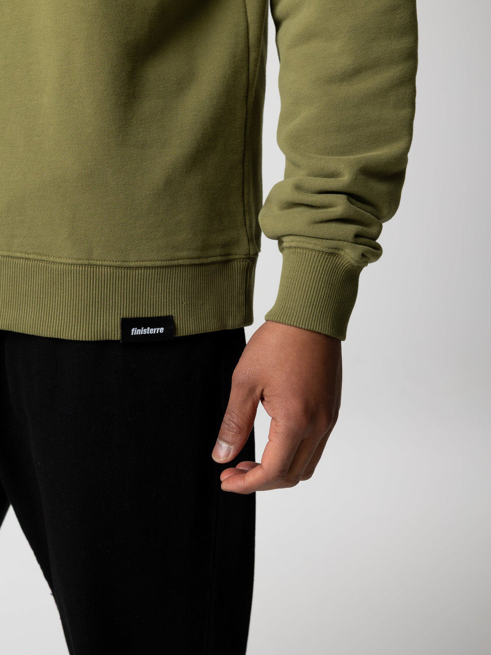 Men Organic Cotton Sweatshirt in Seagrass - Coho