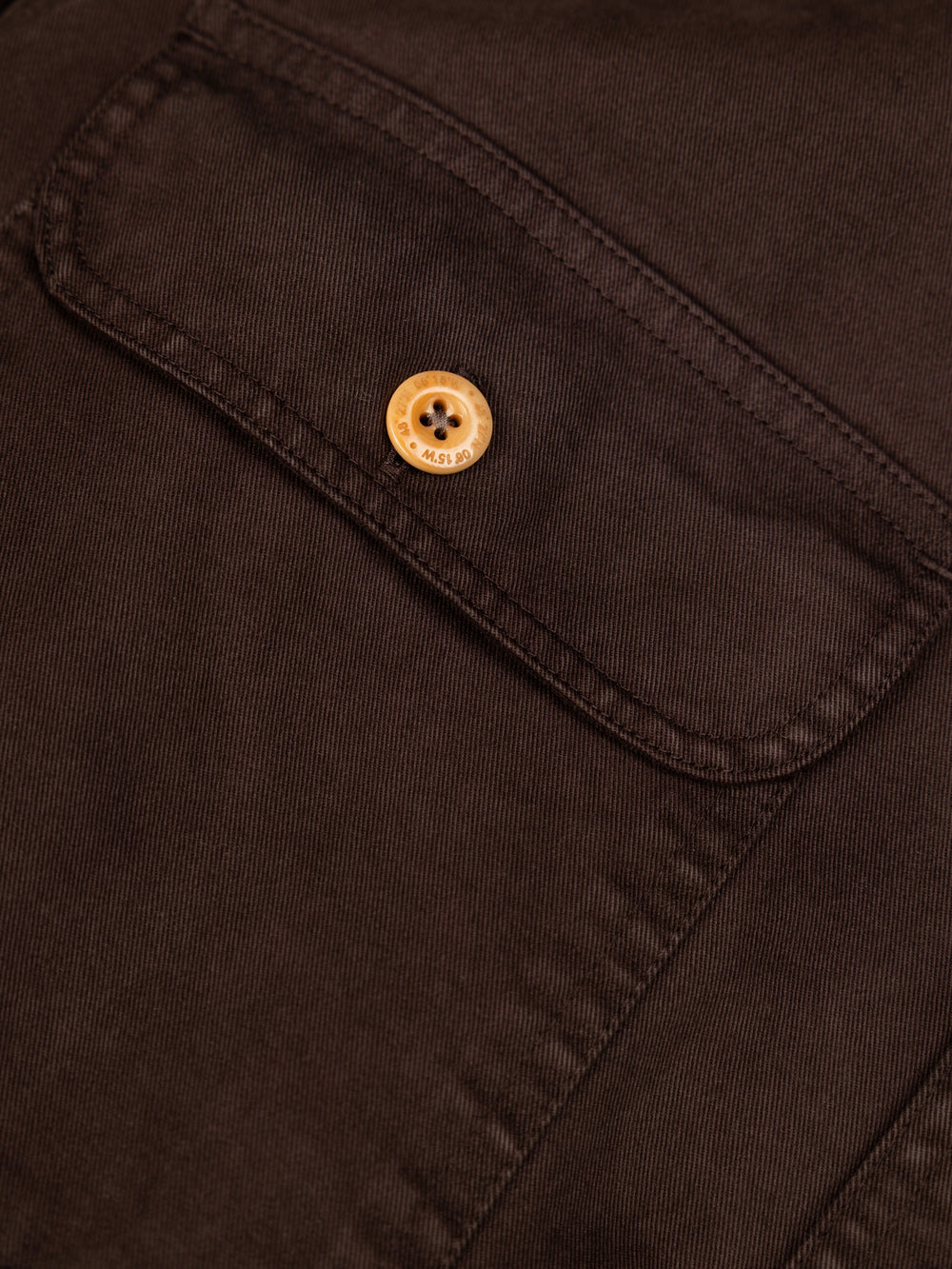 Men Organic Cotton Shirt in Brown - Eddystone