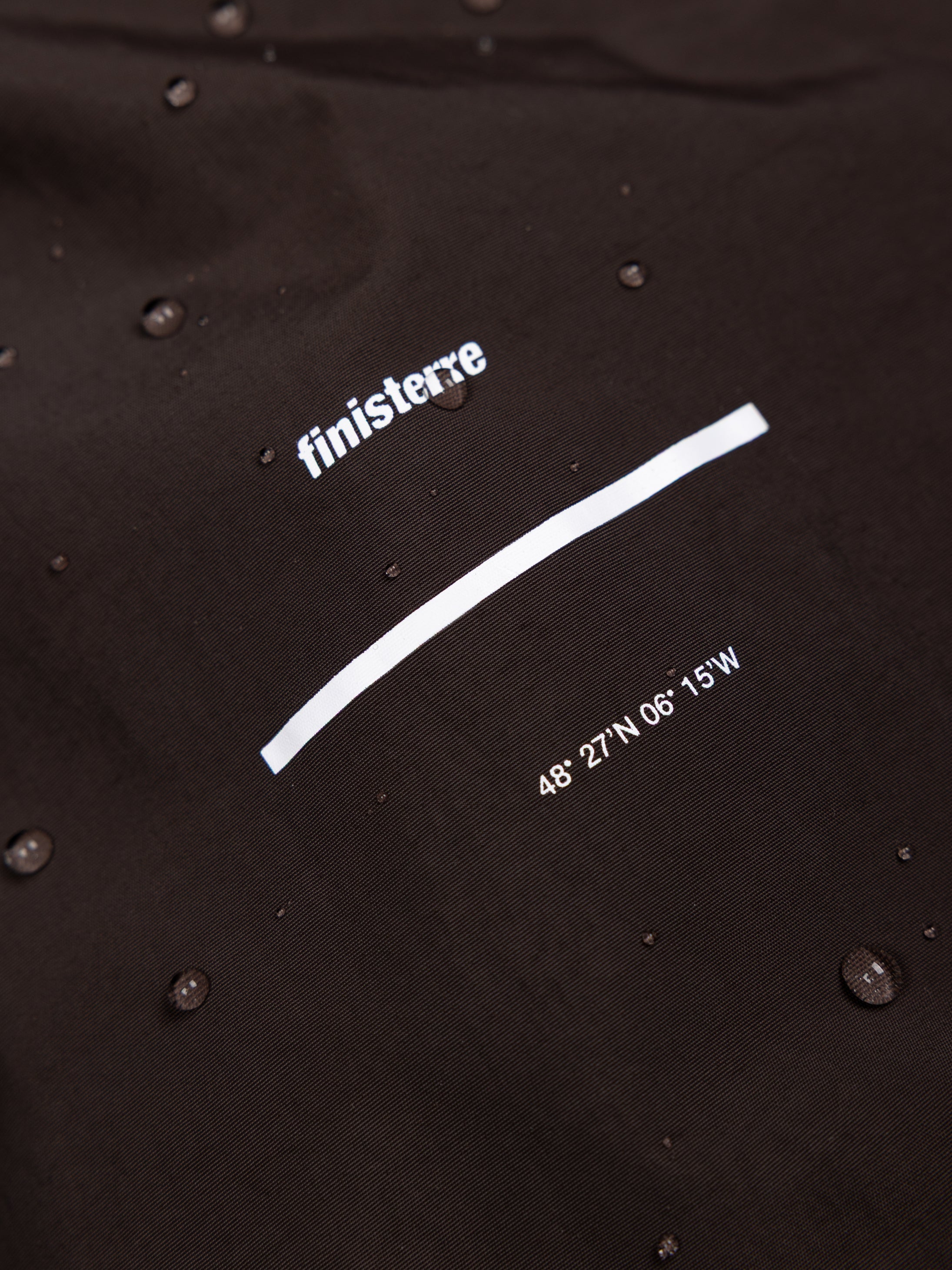 Men Recycled Waterproof Jacket in Burnt Umber - Forth