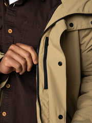 Men Recycled Waterproof Jacket in Flint