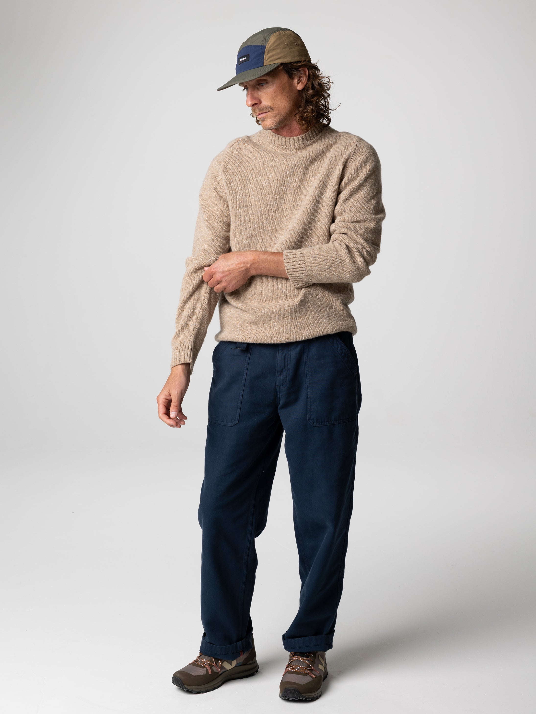 Men Wool Jumper in Taupe - Furlong