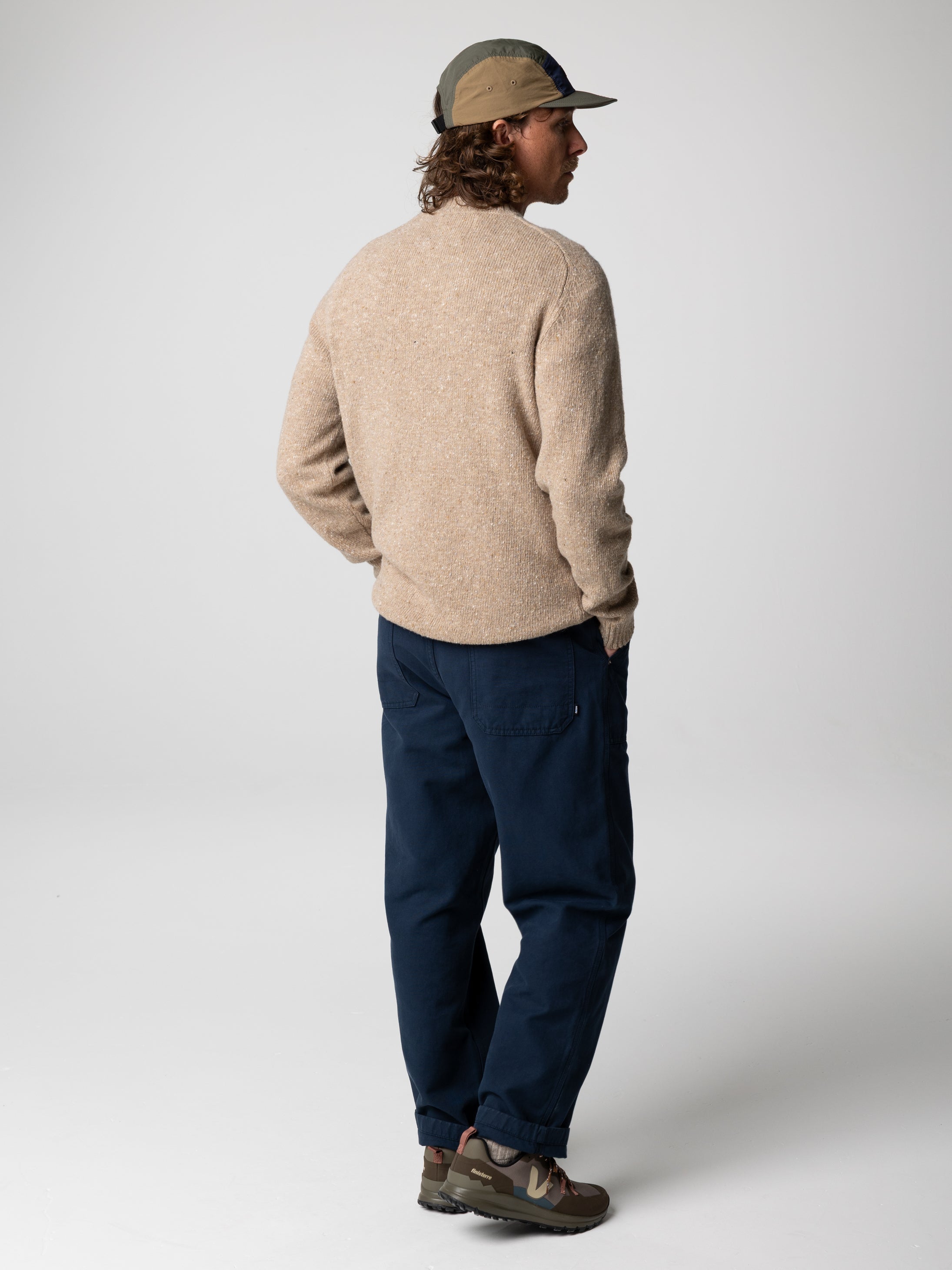 Men Wool Jumper in Taupe - Furlong