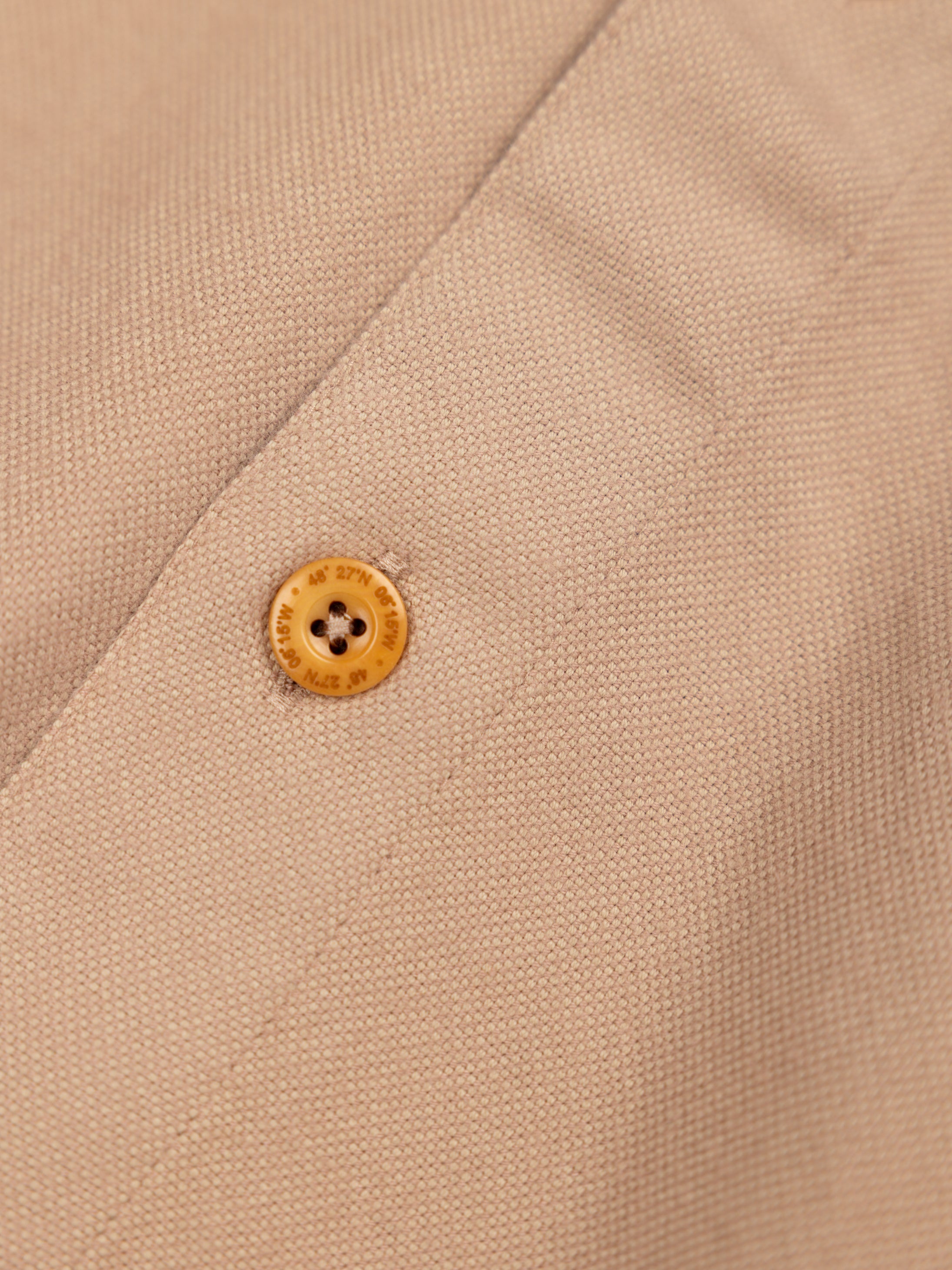 Men Organic Cotton Shirt in Taupe - Gylly