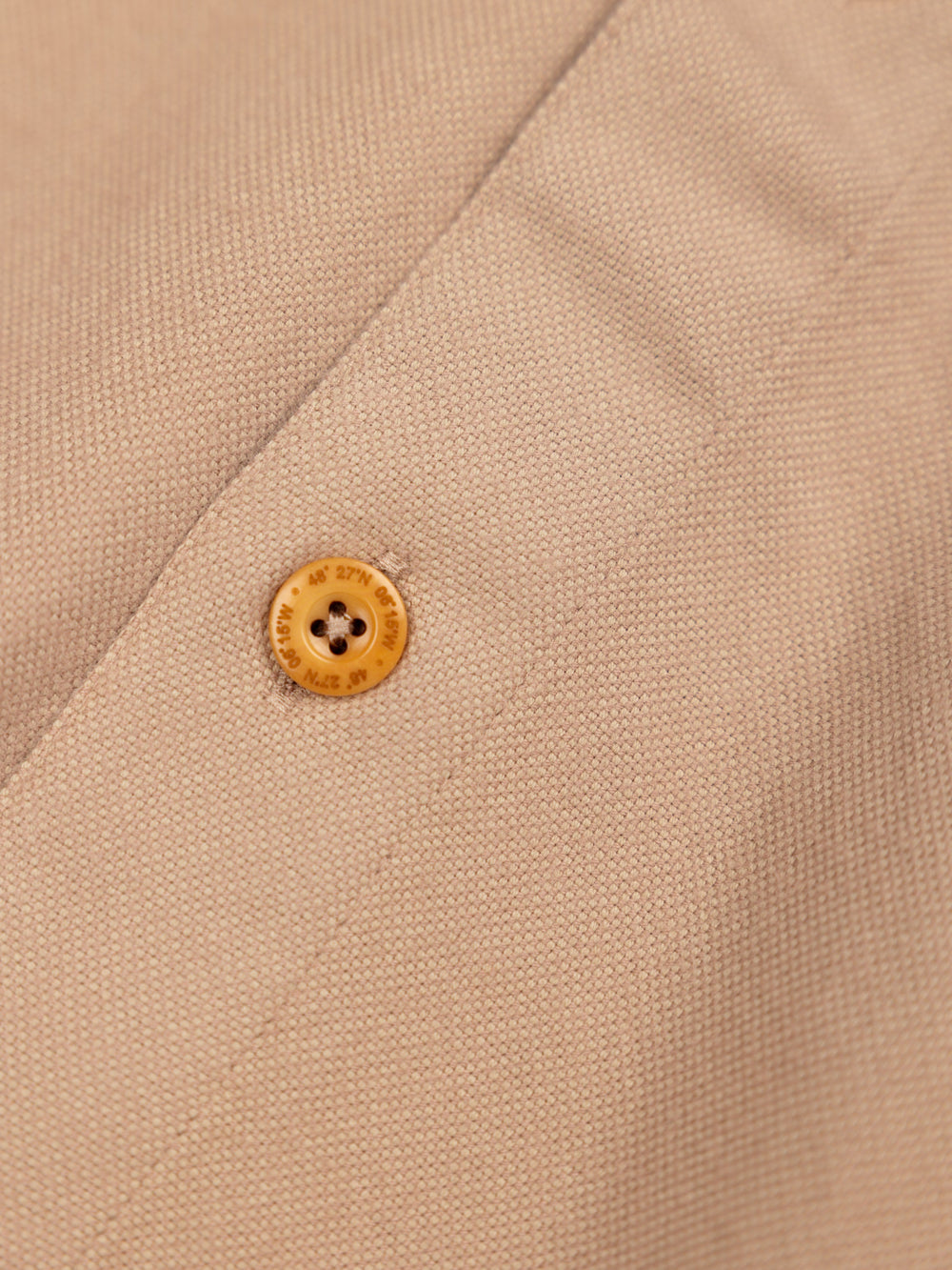 Men Organic Cotton Shirt in Taupe - Gylly