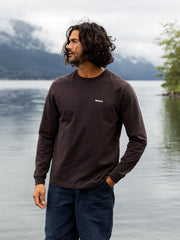 Men Organic Cotton T-Shirt in Brown - Harlyn